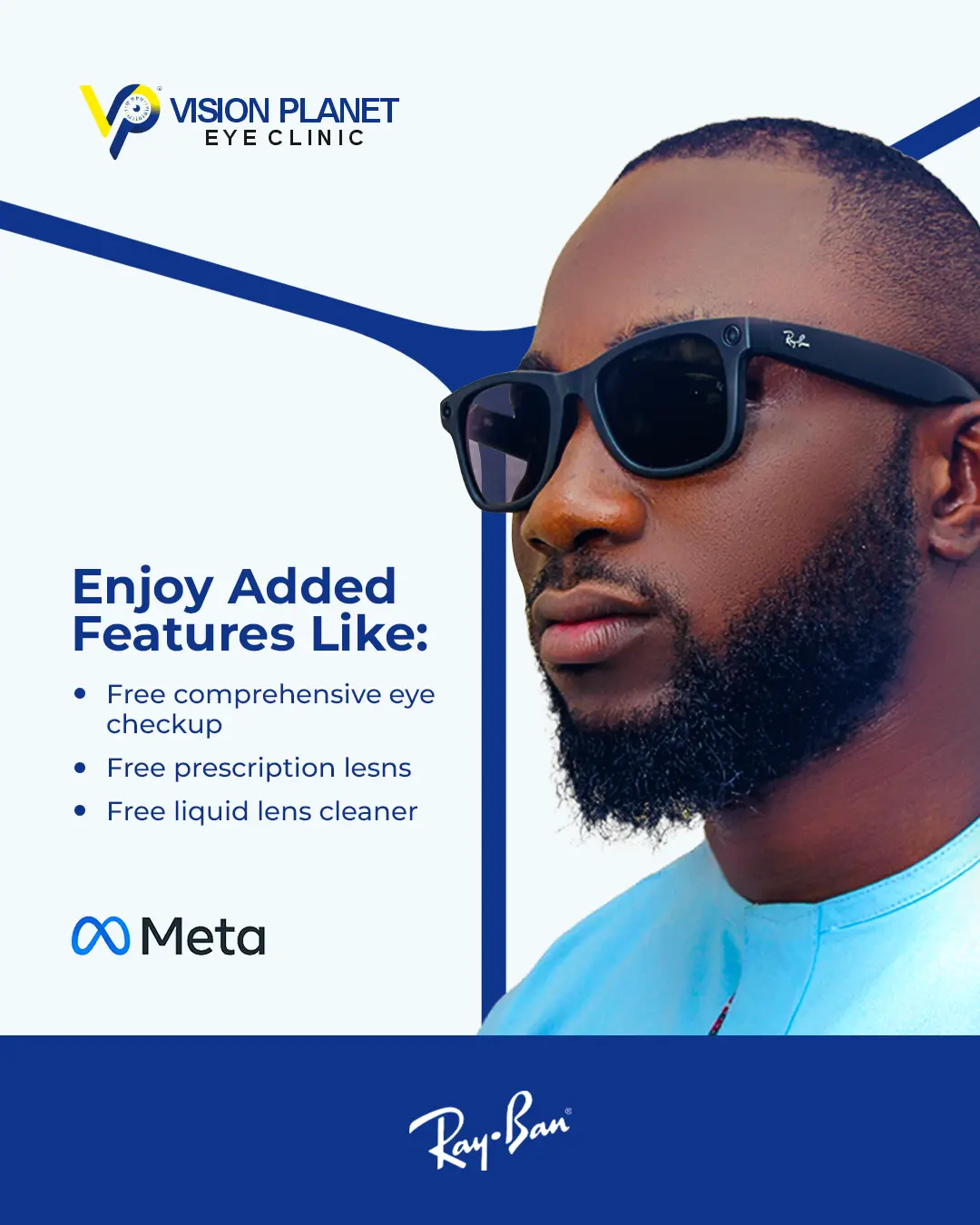 Original RayBan Meta Eyeglass With Added Services - Image 6